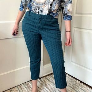 Textured Blue Pants Size 16
